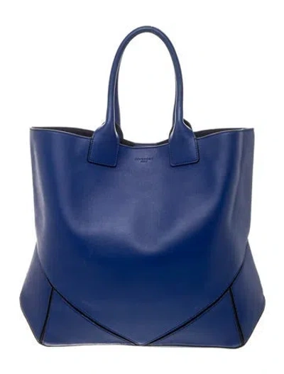 Pre-owned Givenchy Leather Tote In Blue