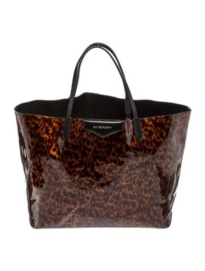 Pre-owned Givenchy Leather Tote In Brown