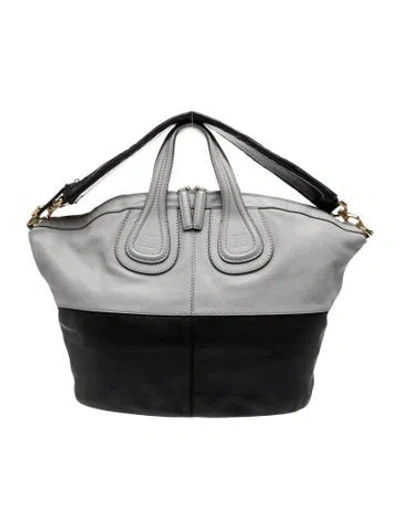 Pre-owned Givenchy Leather Tote In Grey