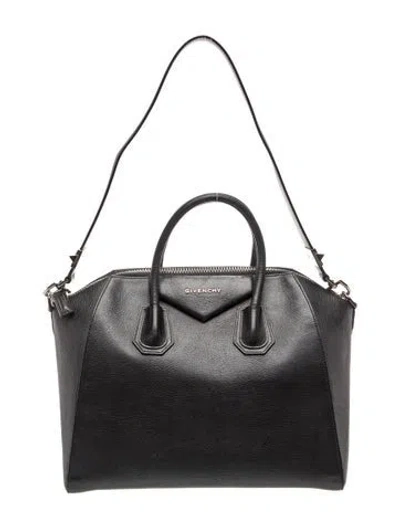 Pre-owned Givenchy Leather Tote In Grey