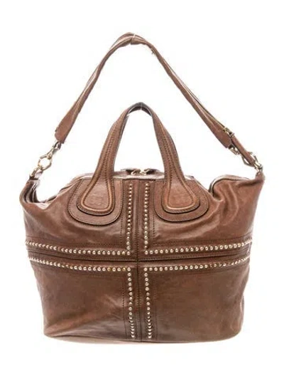 Pre-owned Givenchy Leather Tote In Orange