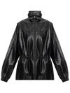 Givenchy Leather Tracksuit Jacket In Black