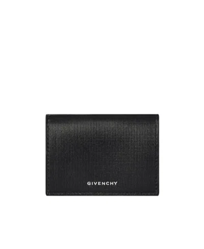 Givenchy Leather Tri-fold Wallet In Black