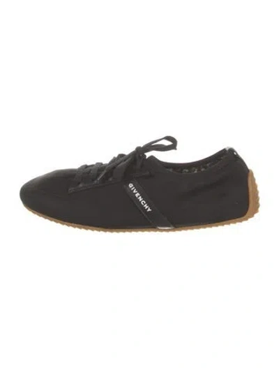 Pre-owned Givenchy Leather Trim Embellishment Sneakers In Black