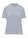 Givenchy Leather T-shirt In Blue