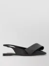 Givenchy Black Twisted Ribbon Slingback Ballerina Flats In Black