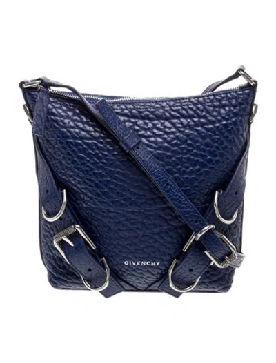 Pre-owned Givenchy Leather Voyou Small In Blue