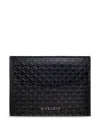 Givenchy Braided-effect Leather Cardholder In Black