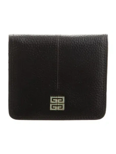 Pre-owned Givenchy Leather Wallet In Black