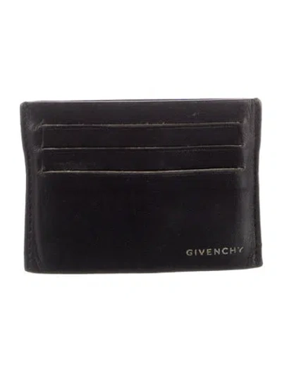 Pre-owned Givenchy Leather Wallet In Black