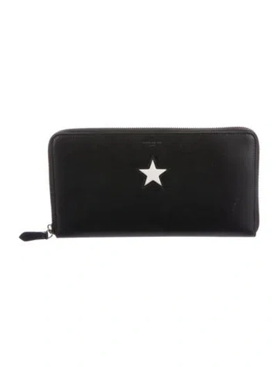Pre-owned Givenchy Leather Wallet In Black