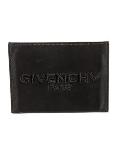 Pre-owned Givenchy Leather Wallet In Black