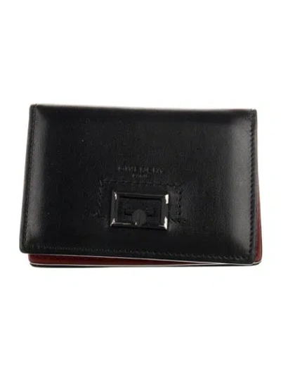 Pre-owned Givenchy Leather Wallet In Black