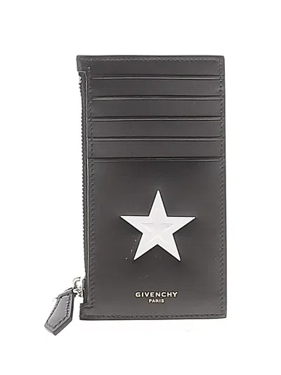 Pre-owned Givenchy Leather Wallet In Black