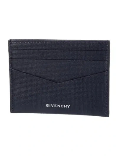 Pre-owned Givenchy Leather Wallet In Blue
