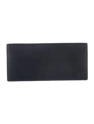 Pre-owned Givenchy Leather Wallet In Blue