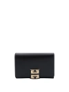 GIVENCHY LEATHER WALLET WITH METAL 4G LOGO