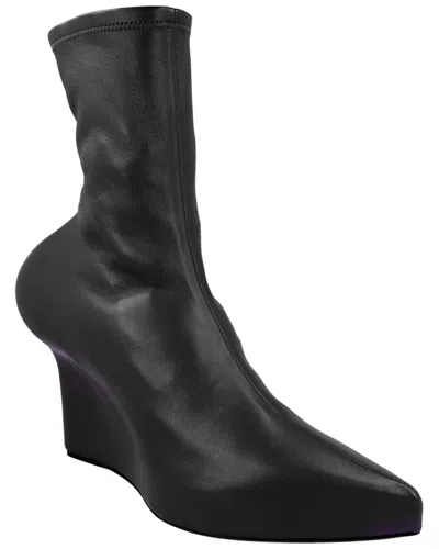 Givenchy Leather Wedge Bootie In Black