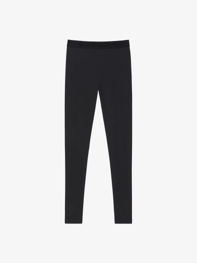 Givenchy Leggings In Jersey With  Waistband In Black