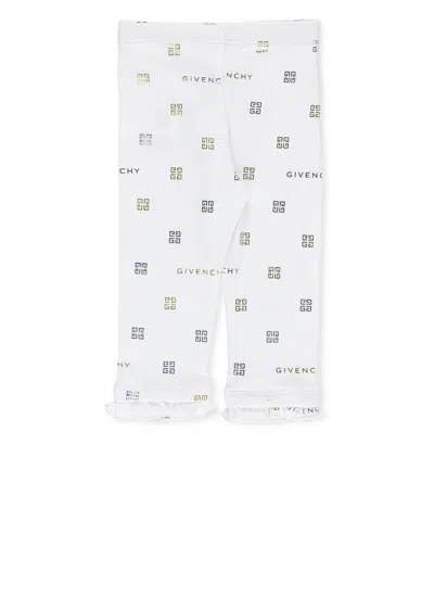 Givenchy Babies' Leggings With Monogram In White