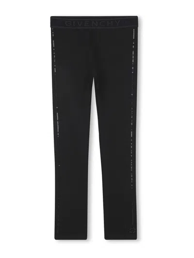 Givenchy Kids' Leggings With Logo In Black