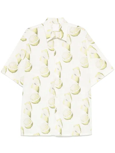 GIVENCHY LEMON-PRINT SEERSUCKER SHIRT