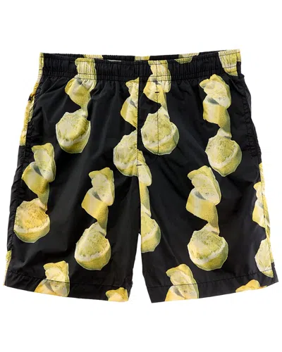 Givenchy Lemon Print Swim Trunk In Black