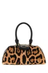 Givenchy Antigona East West Brown Mini Handbag With Animalier Print And Logo Lettering On The Front In Leathe In Animal Print