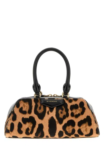 Givenchy Leopard Print Antigona Mini Satchel In Animal Print