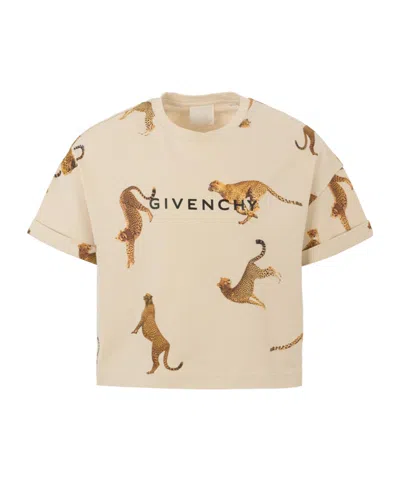 Givenchy Leopard-print T-shirt In Neutral