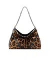 Givenchy Leopard Printed Medium Voyou Bag In Black/beige