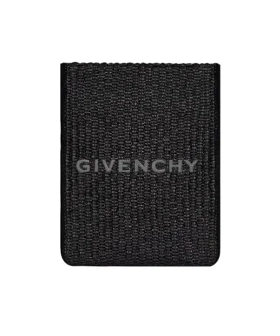 Givenchy Letter Details Mobile Phone Bag In Black