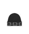 Givenchy Letter Double-sided Wool Cap In Charcoal