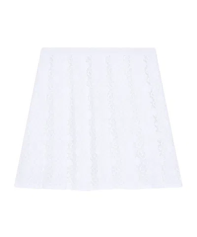 GIVENCHY GIVENCHY MONOGRAM 72 JACQUARD PLEATED MINI SKIRT