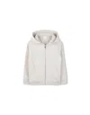 Givenchy Light Beige Zip-up Hoodie With Front And Back Logo In Brown