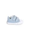 GIVENCHY LIGHT BLUE AND WHITE SNEAKERS WITH LOGO
