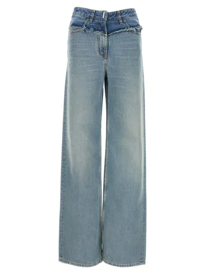 GIVENCHY WOMEN LIGHT BLUE BAGGY JEANS