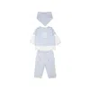 Givenchy Light Blue Birth Set For Baby Boy With Logo In Light Blue