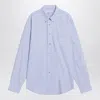 Givenchy Embroidered Logo Long-sleeved Shirt In Blue