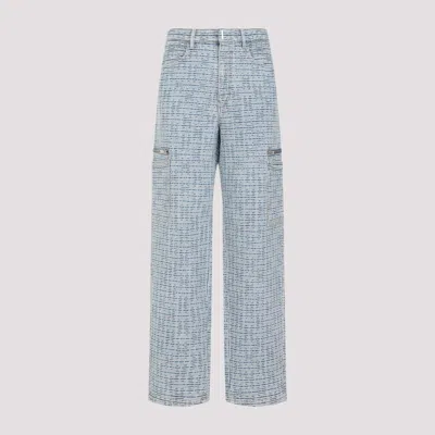 Givenchy Light Blue Cotton Trousers