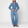 Givenchy Denim Shirt-collar Jumpsuit