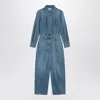 Givenchy Denim Jumpsuit With Back And Front Pockets In Blue