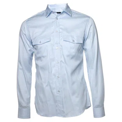 Pre-owned Givenchy , Light Blue Shirt With Pockets