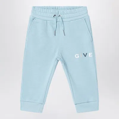 Givenchy Kids' Light Blue Sweatpants With Logo