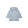 Givenchy Light Blue Sweatshirt For Baby Boy With White Logo In Light Blue