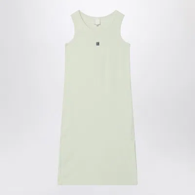 Givenchy Kids' Light Green Ribbed Cotton Dress