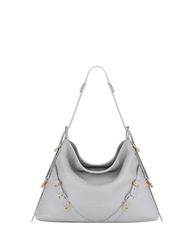 Givenchy Light Grey Medium Voyou Bag