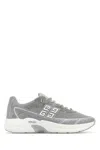 Givenchy Nfnty-52 Sneakers In Suede And Mesh In Lightgrey