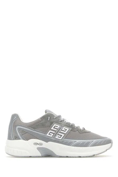 Givenchy Nfnty-52 Sneakers In Suede And Mesh In Grey