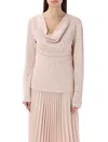 Givenchy 4g Draped Pullover In Jacquard In Neutral